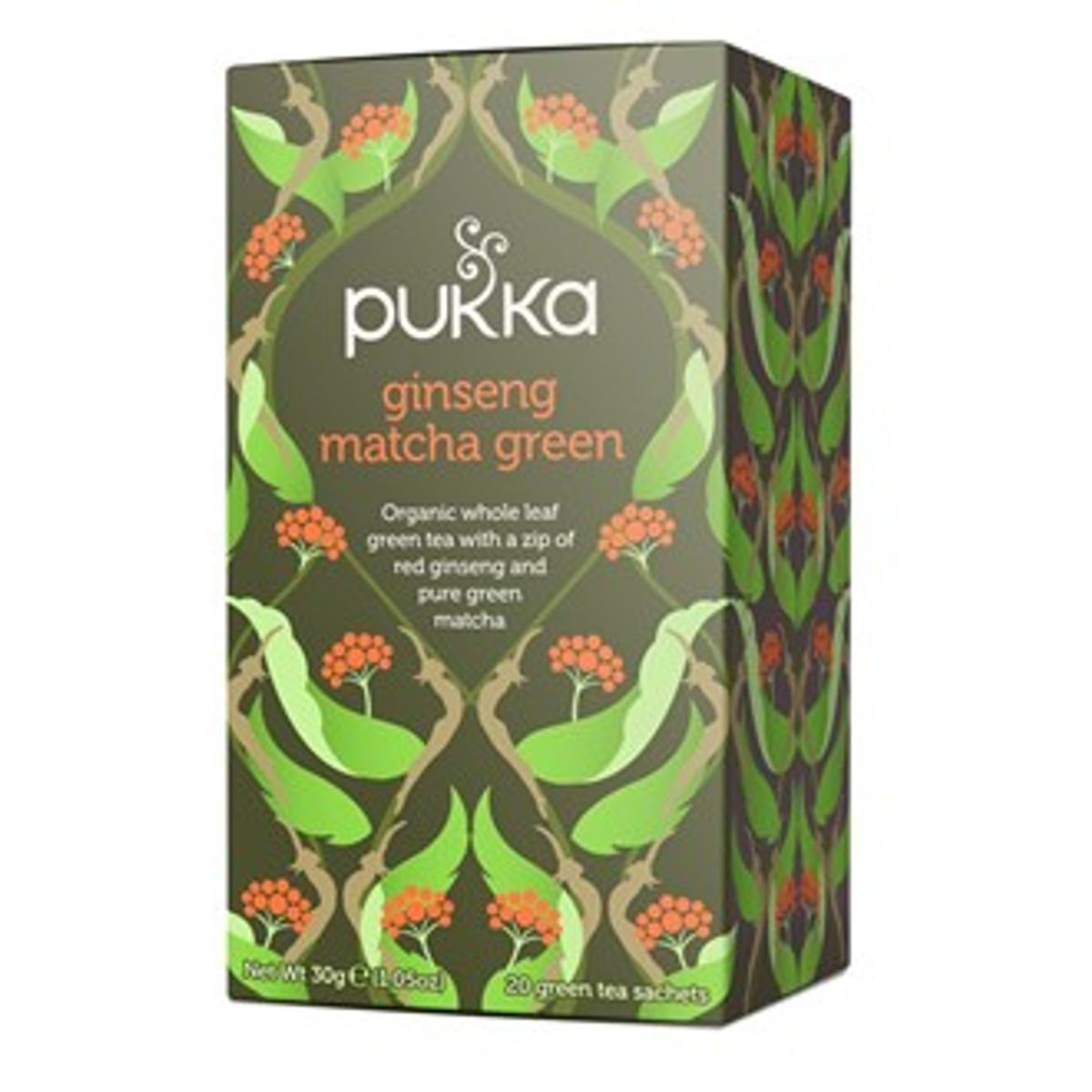 Pukka matcha grønn te m/ginseng 20 poser