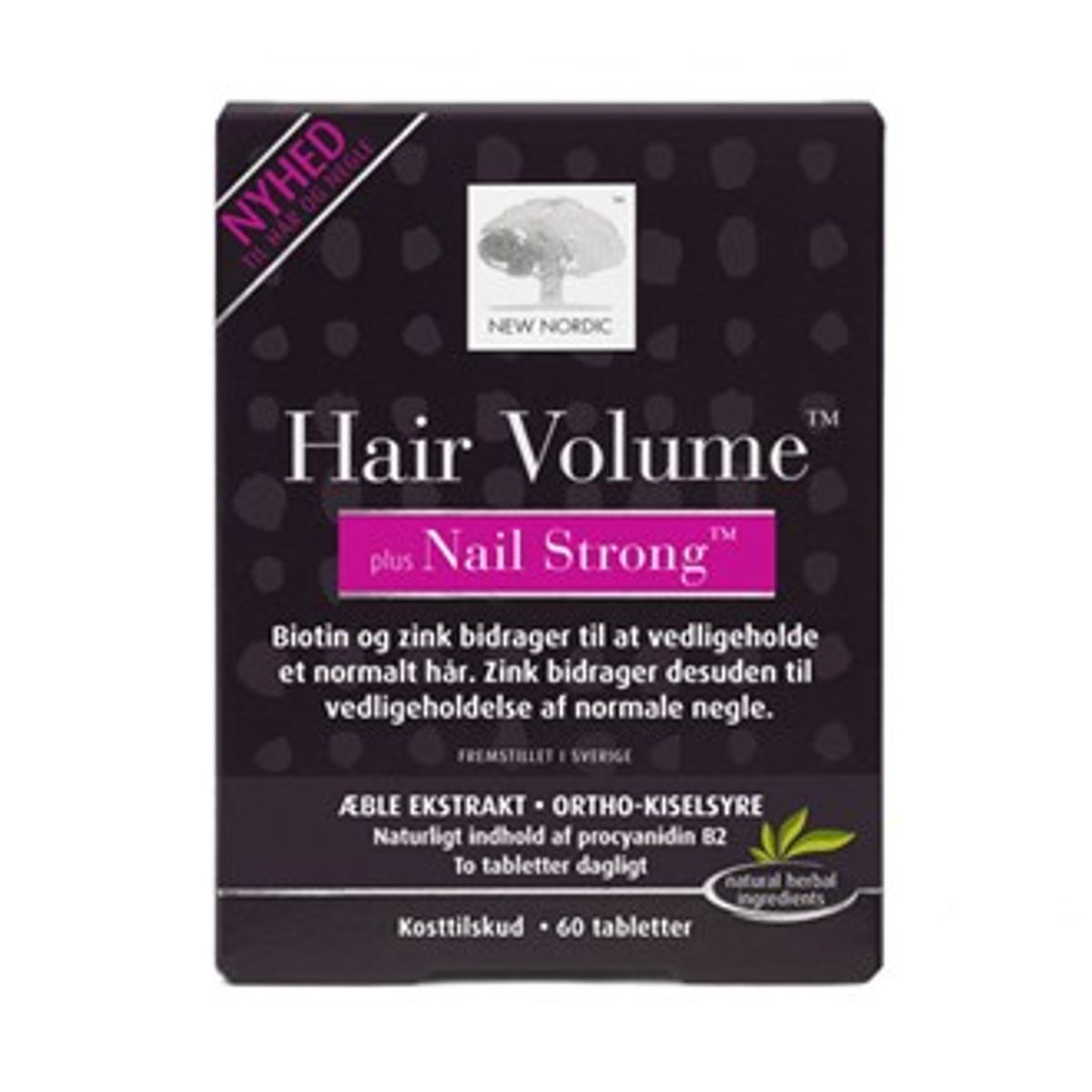 New nordic hair volume plus nails strong 60 tab